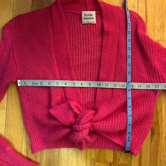 Little Moon Pink Cardigan Wool / Mohair Blend M - Picture 2 of 10